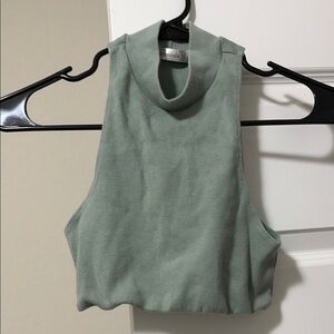 Women's Sleeveless Green Top